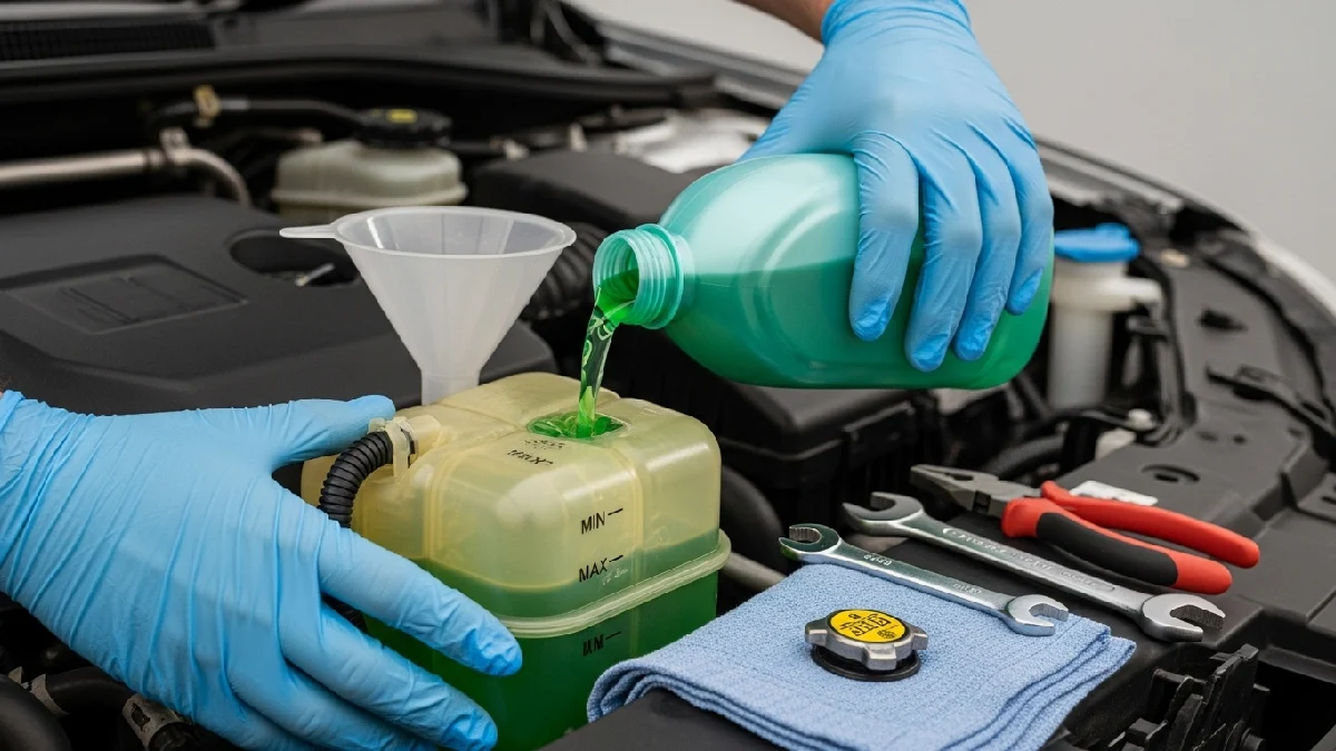 antifriz değişim işlemi